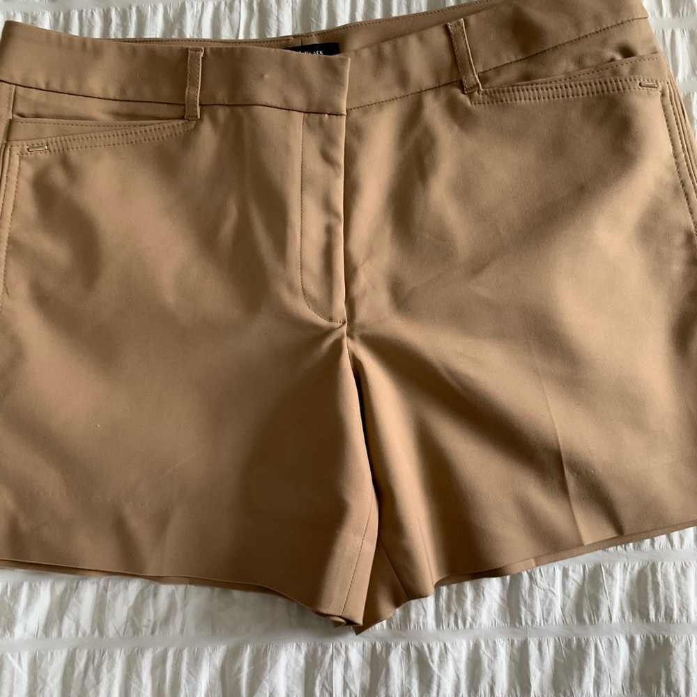 White House Black Market Tan Tailored Shorts - Picture 15 of 16